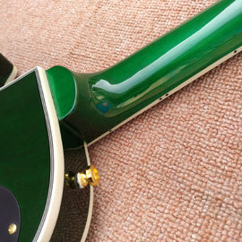 New style high-quality custom LP electric guitar, Green Flame Maple Top electric guitar with Gold hardware supplier