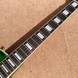 New style high-quality custom LP electric guitar, Green Flame Maple Top electric guitar with Gold hardware supplier