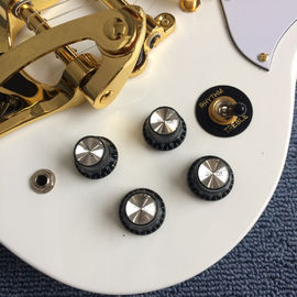 New style SG electric guitar, 3 pickups, Tremolo system,White electric guitar supplier