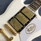 New style SG electric guitar, 3 pickups, Tremolo system,White electric guitar supplier