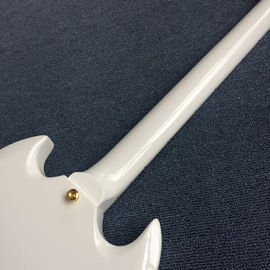 New style SG electric guitar, 3 pickups, Tremolo system,White electric guitar supplier