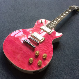 New high quality LP electric guitar, Ebony Fingerboard,frets binding,Quilte Maple top ,Real Abalone inlay supplier