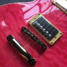 New high quality LP electric guitar, Ebony Fingerboard,frets binding,Quilte Maple top ,Real Abalone inlay supplier