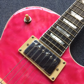 New high quality LP electric guitar, Ebony Fingerboard,frets binding,Quilte Maple top ,Real Abalone inlay supplier