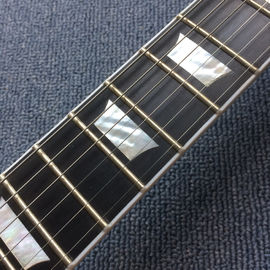 New high quality LP electric guitar, Ebony Fingerboard,frets binding,Quilte Maple top ,Real Abalone inlay supplier