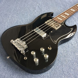 New style high quality custom 4 string bass guitar, Rosewood fingerboard, black body supplier