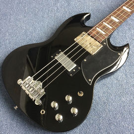 New style high quality custom 4 string bass guitar, Rosewood fingerboard, black body supplier