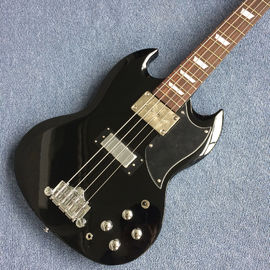 New style high quality custom 4 string bass guitar, Rosewood fingerboard, black body supplier