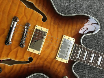 2018 New ES-339 Small Jazz Electric Guitar es 339 semi yollow body In Sunburst ES339 supplier
