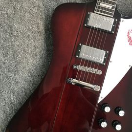 Chibson firebird electric guitar dark red finish firebird guitar free shipping honeyburst firebird guitar supplier