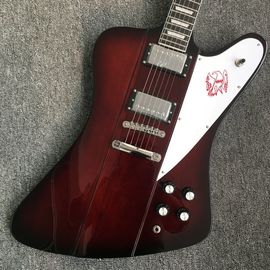 Chibson firebird electric guitar dark red finish firebird guitar free shipping honeyburst firebird guitar supplier