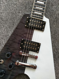 Flying-V 2018 electric guitar,left hand flying V guitar,ebony fingerboard high quality guitar supplier