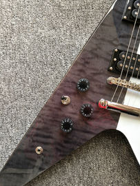 Flying-V 2018 electric guitar,left hand flying V guitar,ebony fingerboard high quality guitar supplier