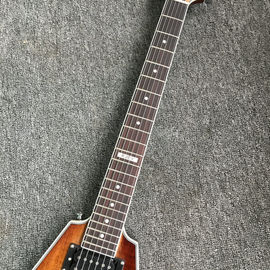 Emerald natural Flying V Electric Guitar China OEM Custom Body flying v guitar& Kits supplier