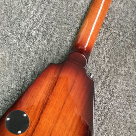 Emerald natural Flying V Electric Guitar China OEM Custom Body flying v guitar& Kits supplier