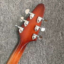 Emerald natural Flying V Electric Guitar China OEM Custom Body flying v guitar& Kits supplier