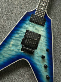Custom shop blueburst Flying V Electric Guitar flying v guitar China OEM Guitar supplier