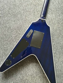 Custom shop blueburst Flying V Electric Guitar flying v guitar China OEM Guitar supplier