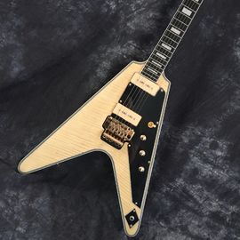 China Flying V Guitar. electric guitar. Good sound quality flying v electric guitar natural color supplier