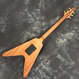 China Flying V Guitar. electric guitar. Good sound quality flying v electric guitar natural color supplier