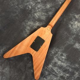 China Flying V Guitar. electric guitar. Good sound quality flying v electric guitar natural color supplier
