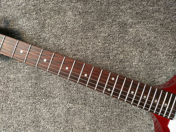 Red Unusual Shaped Flying V Electric Guitar,Rosewood Fingerboard supplier