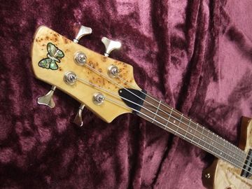 BEST 4 strings butterfly bass guitar Best accessories BEST workmanship supplier