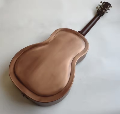 Resonator Guitar, Resophonic Guitars, Metal Brass Body Duolian Guitar supplier