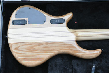 5 string custom bass guitar fanned frets electric bass guitar neck through body supplier