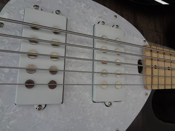 5 string bass guitar Erine ball sting ray 5 Gray quilted maple body maple neck and fingerboard supplier