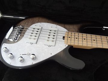 5 string bass guitar Erine ball sting ray 5 Gray quilted maple body maple neck and fingerboard supplier