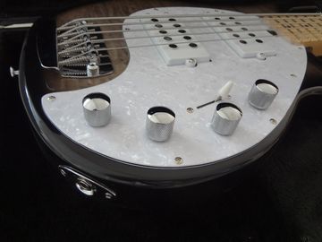 5 string bass guitar Erine ball sting ray 5 Gray quilted maple body maple neck and fingerboard supplier