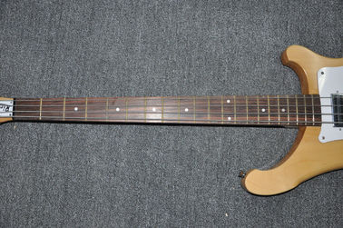 4 string electric bass guitar Natural Alder body Maple neck through body Rosewood fingerboard RIC custom bass guitar supplier