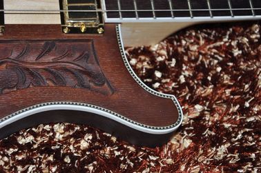 Custom bass guitar Carved flower body Neck through body 4 string electric bass guitar 4003 RIC Golden hardwares supplier