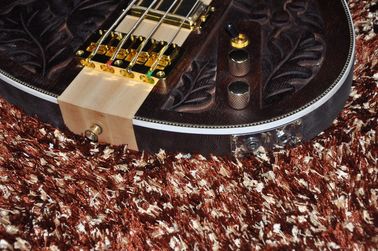 Custom bass guitar Carved flower body Neck through body 4 string electric bass guitar 4003 RIC Golden hardwares supplier