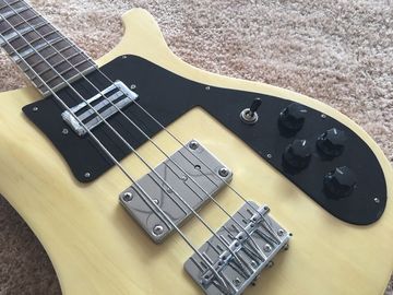 RIC BASS GUITAR 4003 Natural color set in neck Rosewood fingerboard shark inlay with custom bridges supplier