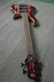 4 string electric bass guitar Natural Alder body Maple neck through body Rosewood fingerboard RIC custom bass guitar supplier