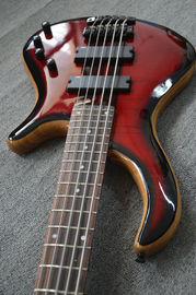 4 string electric bass guitar Natural Alder body Maple neck through body Rosewood fingerboard RIC custom bass guitar supplier