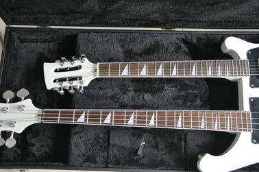 Double neck 4 string 4003 BASS GUITAR and 12 string elctric guitar color can custom guitar big R bridge supplier