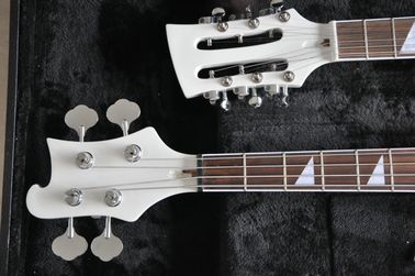 Double neck 4 string 4003 BASS GUITAR and 12 string elctric guitar color can custom guitar big R bridge supplier
