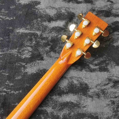 Custom 41-inch all-KOA wood ebony fingerboard, dreadnought, D45 Martin style, abalone inlaid acoustic guitar supplier