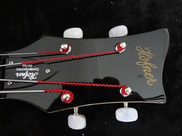 4 string bass guitar Hofner BB2 guitar UK flag on flamed body top Hofner contemporary series supplier