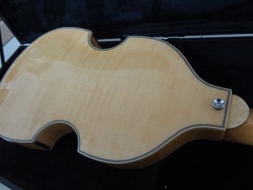 4 string bass guitar Hofner BB2 guitar UK flag on flamed body top Hofner contemporary series supplier