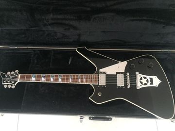 Wash6 strings abnormity signature model electric guitar mirror pickguard grover tuner custom guitar glossy black supplier