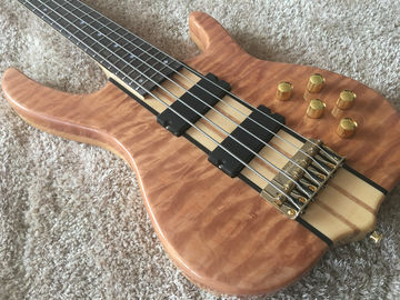 Custom bass guitar Ken smith bass 5 string Neck through body Golden hardwares Wilkson bridges original Dot inlay and act supplier