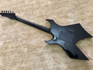 B.C.RICH custom guitar Black Floyd rose Quilted maple body with EMG active pickups Ebony fretsboard colorized MOP inlay supplier