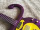 Custom guitar shop prince guitar Purple color boat anchor electric guitar with golden hardwares plastic pickguard supplier