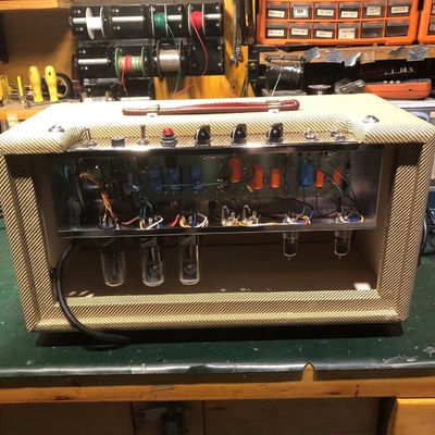 2025 Tweedle Dee Deluxe 5E3 Classic Dumble Style Mods Tweed Head, Pure Handed with Eyelet Board, 6V6GT*2, 12AX7*2, 5Y3GT*1, Grand Amplifier, Accept Amp OEM supplier