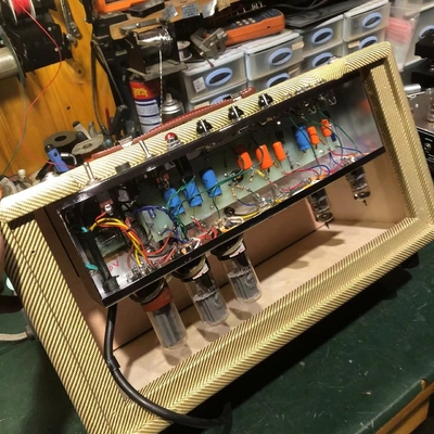 2025 Tweedle Dee Deluxe 5E3 Classic Dumble Style Mods Tweed Head, Pure Handed with Eyelet Board, 6V6GT*2, 12AX7*2, 5Y3GT*1, Grand Amplifier, Accept Amp OEM supplier