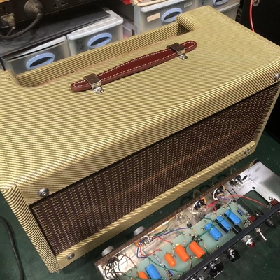 2025 Tweedle Dee Deluxe 5E3 Classic Dumble Style Mods Tweed Head, Pure Handed with Eyelet Board, 6V6GT*2, 12AX7*2, 5Y3GT*1, Grand Amplifier, Accept Amp OEM supplier